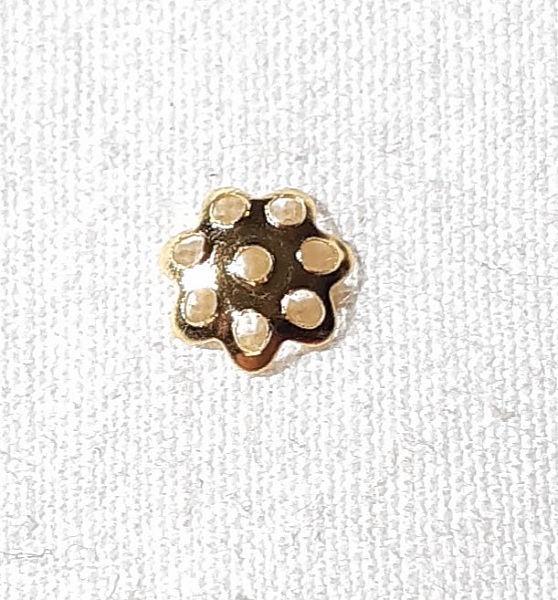 Appr&ecirc;ts bijoux 20 coupelles dor&eacute;es 5mm