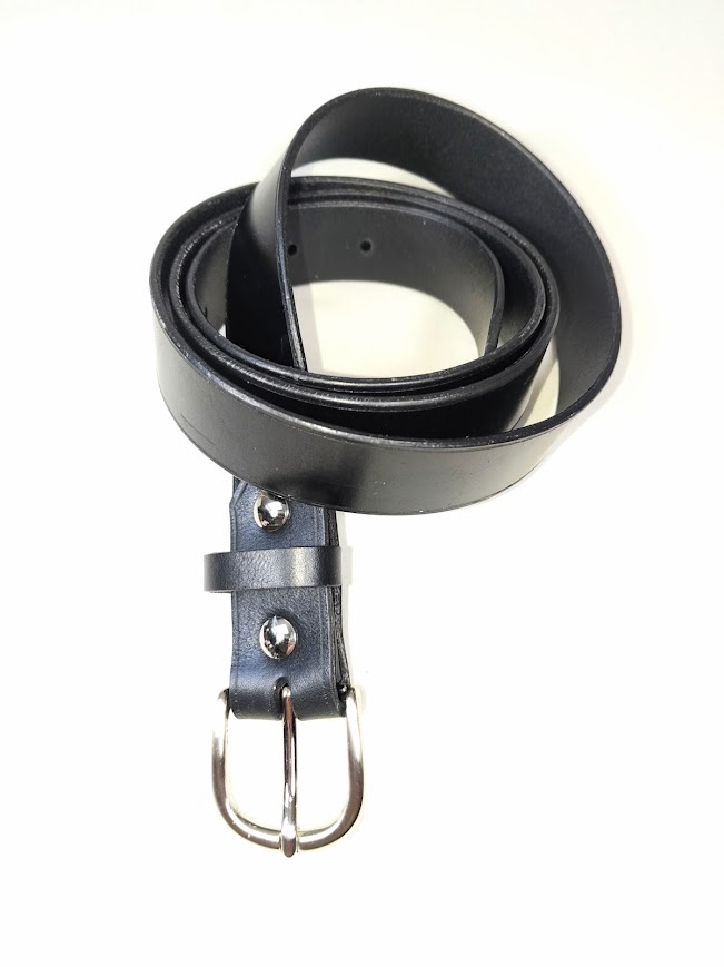 Ceinture classique cuir noir 