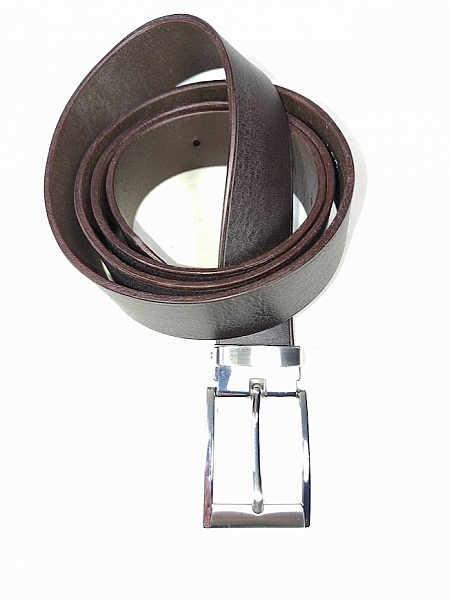 Ceinture cuir marron fonc&eacute; pour Lui