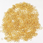 Appr&ecirc;ts bijoux: lot de 100 anneaux de jonction ouverts 5mm dor&eacute;s