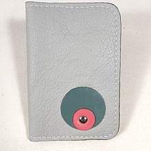 Porte cartes cuir grain&eacute;